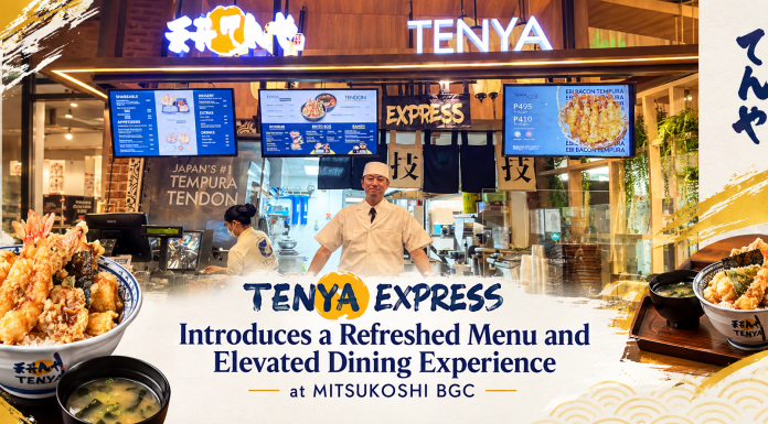 Tenya Express Introduces a Refreshed Menu and Elevated Dining Experience at MITSUKOSHI BGC